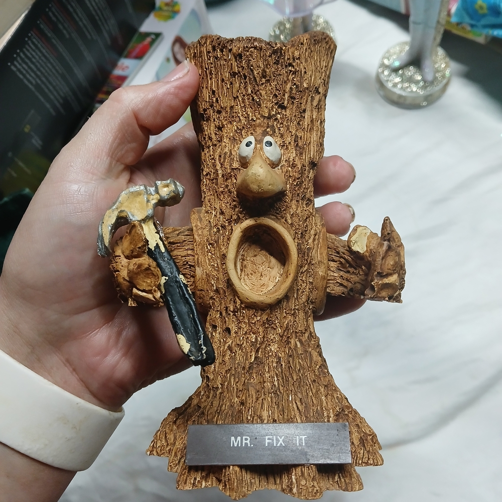 Vintage The Mr. Fix It Tree Figurine from the 1980's
